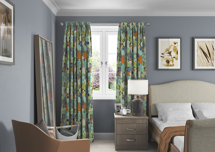 Phoebe, Aqua - Made to Measure Curtains - Image 5